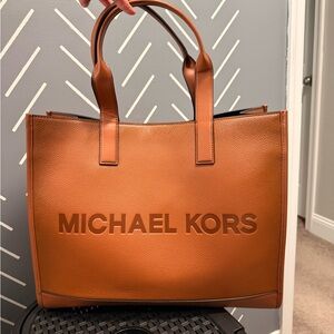 NWOT Michael Kors Brown Leather Tote